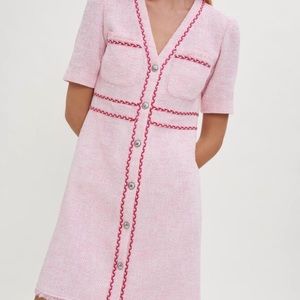 Maje Rirose Tweed Sheath Dress
